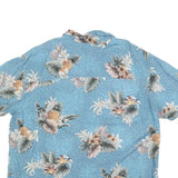 ISLAND SHORES Mens Blue Pineapple Floral Rayon Shirt 2XL Summer Casual