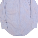 LAUREN RALPH LAUREN Mens Blue & Red Check Shirt L Classic Fit Cotton Long Sleeve