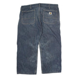 CARHARTT Mens Jeans Blue Regular Straight Denim Medium W40 L25 Utility Workwear