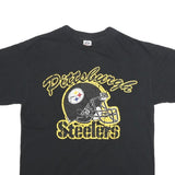 NFL Mens Black Pittsburgh Steelers Graphic T-Shirt M Short Sleeve Crew Neck