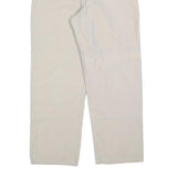 PACIFIC WAVES Womens Cotton Blend White Regular Straight Trousers W32 L27 Casual