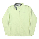 REEBOK Womens Lime Green Casual Zip Jacket XL Polyester Blend Plain Sporty
