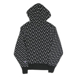 CHAMPION REVERSE WEAVE Mens Black All Over Print Pullover Hoodie S