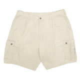 CHAPS RALPH LAUREN Mens Shorts Beige Casual Cargo Plain L W36 Classic Cotton