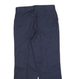 REED Mens Cotton Blend Navy Regular Straight Trousers W32 L27 Classic Zip