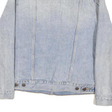 LEVI'S Womens Blue Denim Jacket L Cotton Blend Button Closure Classic Fit