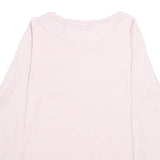 GANT Womens Pink Long Sleeve Crew Neck Cotton T-Shirt M Stylish Comfort