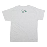 HANES Mens Grey Hawaii Warriors Football Graphic T-Shirt L Short Sleeve Crew