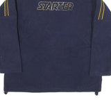 STARTER Womens Navy Blue Patterned Crew Neck Basic Knit L Jumper Polyester Blend