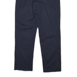 DICKIES Mens Cotton Blend Navy Slim Straight Trousers W32 L28 Workwear Casual