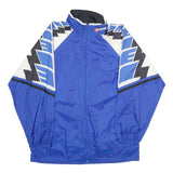 ERIMA Mens Blue White Black Nylon Zip Jacket M Athletic Colourblock Casual