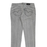 LEVI'S Womens Jeans Grey Regular Slim Denim Medium W27 L28 Classic Zip Pockets