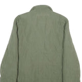 ERSTMUSTER Womens Green Quilted Jacket UK 12 Zip Closure Classic Fit