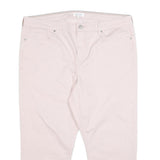 WHITE STUFF Womens Cotton Blend Pink Regular Straight Trousers W40 L24
