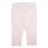 WHITE STUFF Womens Cotton Blend Pink Regular Straight Trousers W40 L24