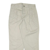 TOMMY HILFIGER Mens Cotton Blend Beige Relaxed Straight Trousers W32 L29 Casual