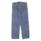 DICKIES Womens Regular Fit Blue Denim Jeans W34 L28 Zip Closure Cotton Blend