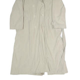 BURTON Womens Beige Cotton Blend Classic Trench Jacket L Button Closure