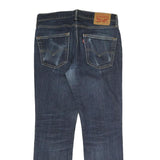 LEVI'S Mens Regular Blue Denim Dark Zip W31 L30 Classic Straight Jeans
