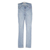 LEVI'S Womens Slim Blue Skinny Denim Light Wash Jeans W26 L29 Stretch Casual