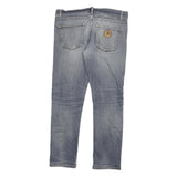 CARHARTT Mens Jeans Blue Slim Skinny Denim Medium W32 L27 Zip Closure