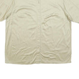 PETER HAHN Womens Beige Shirt L Lightweight Polyester Button Closure Casual