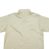 PETER HAHN Womens Beige Shirt L Lightweight Polyester Button Closure Casual