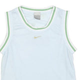 NIKE Girls Light Blue & Green Sleeveless Jersey M Just Do It
