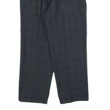 WESTBURY Mens Wool Blend Black Relaxed Straight Trousers W32 L28 Classic Smart