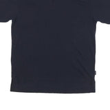 NAUTICA Mens Navy Blue Short Sleeve Plain XL Cotton Blend Polo Shirt