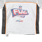 NFL Mens White & Orange Bengals Graphic T-Shirt M Short Sleeve V-Neck Sportswear