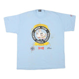 THE BEST Mens Light Blue Official Brew Crew Gilroy Garlic Festival 1995 T-Shirt