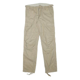 CARHARTT Mens Cotton Blend Beige Workwear Regular Straight Trousers W32 L31