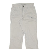 CARHARTT Mens Cotton Regular Beige Trousers W28 L30 Workwear Zip Closure
