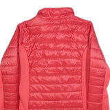 JACK WOLFSKIN Womens Red Outdoor Jacket UK 10 Polyester Blend Quilted Zip