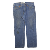 LEVI'S 505 Mens Blue Cotton Regular Straight Denim Stone Wash Jeans W34 L29