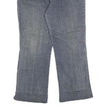 ANGE Womens Blue Relaxed Straight Denim Light W32 L27 Betty Boop Printed Pockets