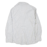 ZARA Womens White Basic Shirt Long Sleeve Collared M Button Front Casual