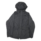 THE NORTH FACE Womens Grey Jacket M Polyester Blend Zip Hooded Outdoor Casual
