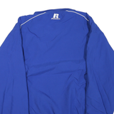 RUSSELL ATHLETIC Mens Blue Polyester Blend Pullover Jacket M Cotton Blend