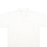 ARNOLD PALMER Mens White Short Sleeve Plain Polo Shirt S Classic Comfort