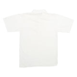 ARNOLD PALMER Mens White Short Sleeve Plain Polo Shirt S Classic Comfort
