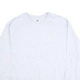 NIKE Mens White Cotton Crew Neck 3XL Sweatshirt Pullover Classic Style