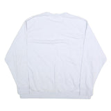 NIKE Mens White Cotton Crew Neck 3XL Sweatshirt Pullover Classic Style