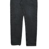 CARHARTT Mens Regular Fit Black Cotton Blend Zip Trousers W30 L30 Durable