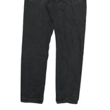 CARHARTT Mens Regular Fit Black Cotton Blend Zip Trousers W30 L30 Durable