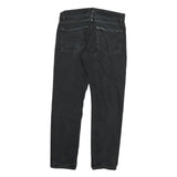 CARHARTT Mens Regular Fit Black Cotton Blend Zip Trousers W30 L30 Durable
