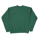 LEE Mens Green Crew Neck L Cotton Blend Applique Autumn Leaves Sweatshirt
