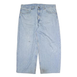CARHARTT Mens Regular Fit Light Blue Denim Jeans W40 L25 Zip Closure Casual Wear