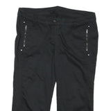 Womens Black Casual Shorts 2XL W34 Cotton Blend Comfortable Fit Zip Pockets